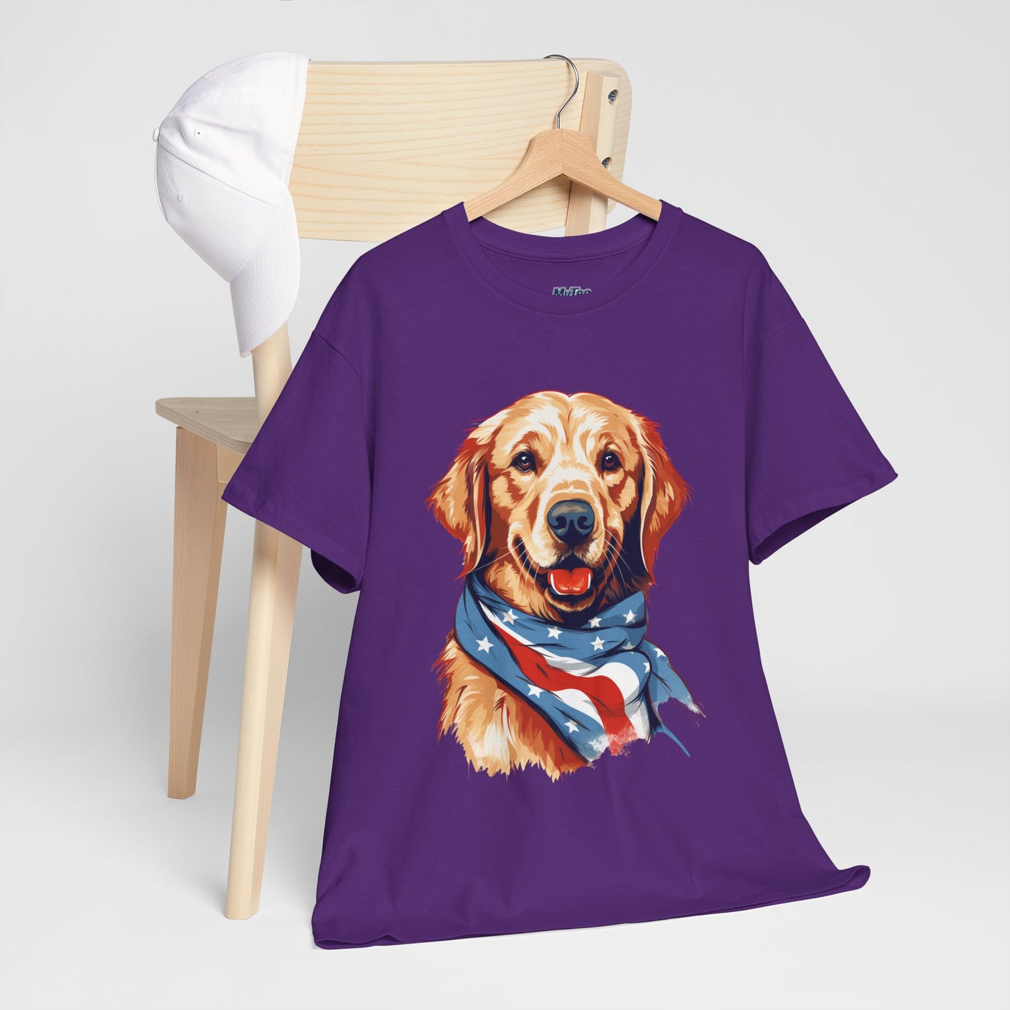 Patriotic Golden Retriever Unisex T-Shirt