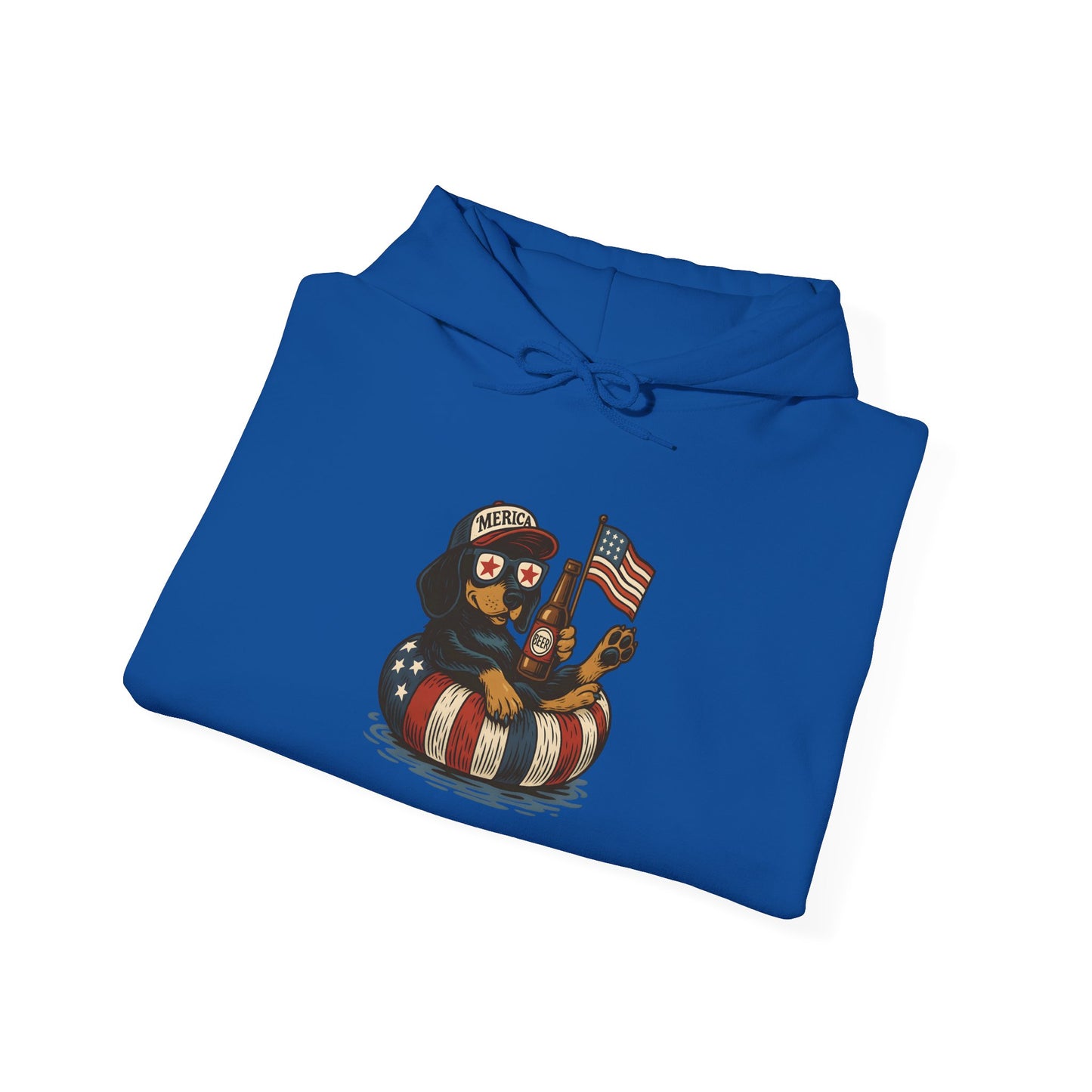 Patriotic Dachshund America Unisex Hoodie