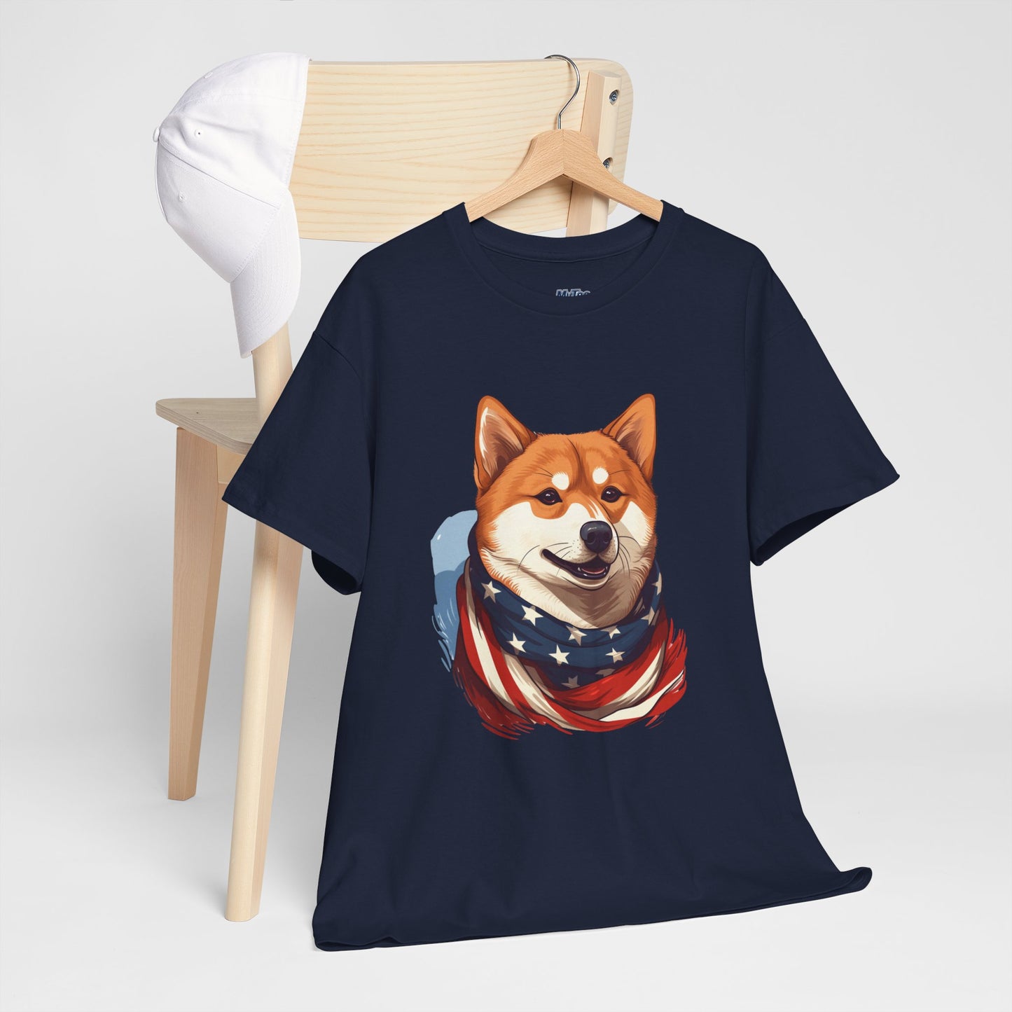 Patriotic Shiba Inu Unisex T-Shirt