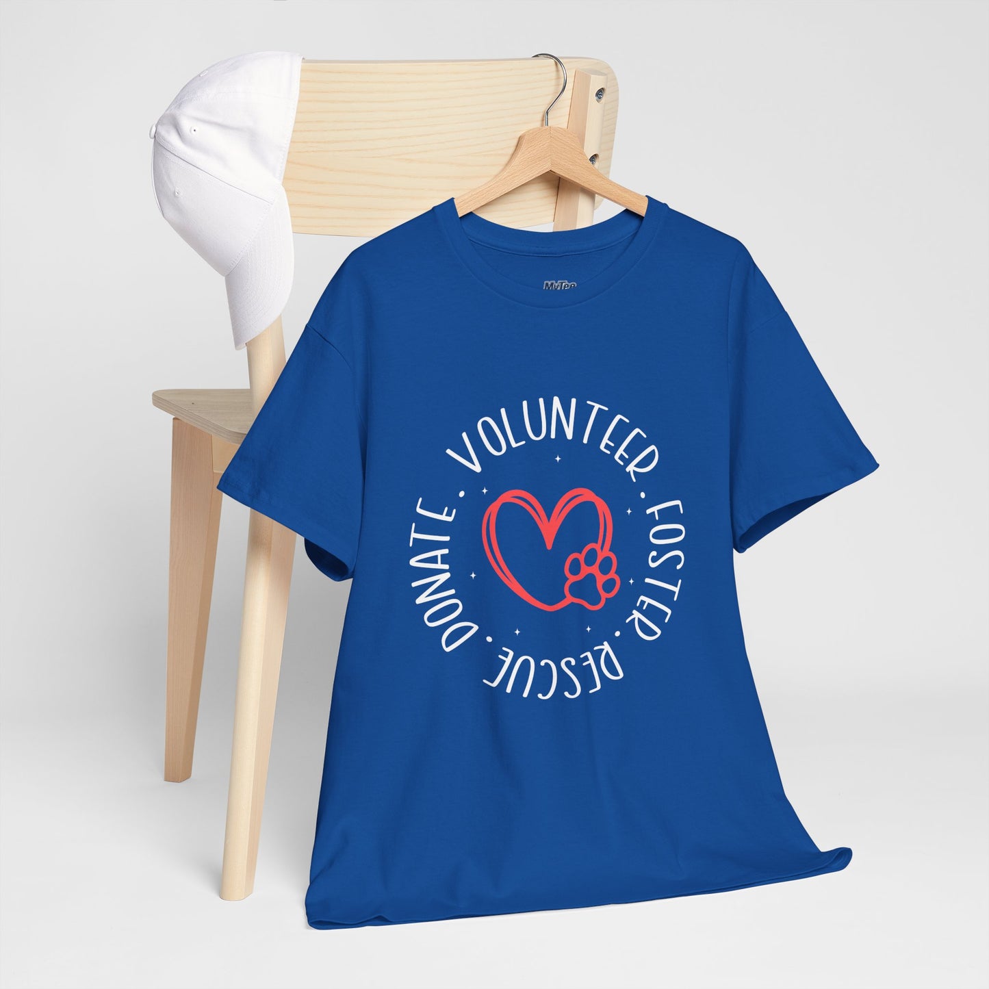 Pet Lover's Heart Volunteer Rescue Foster Donate Unisex T-Shirt
