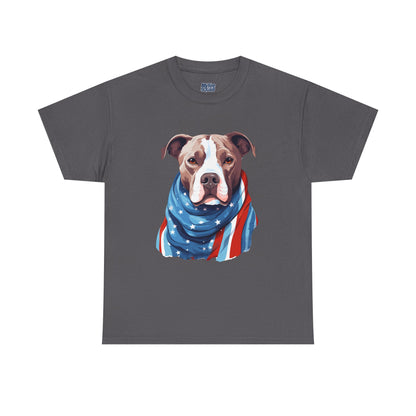 Patriotic American Staffordshire Terrier Unisex T-Shirt