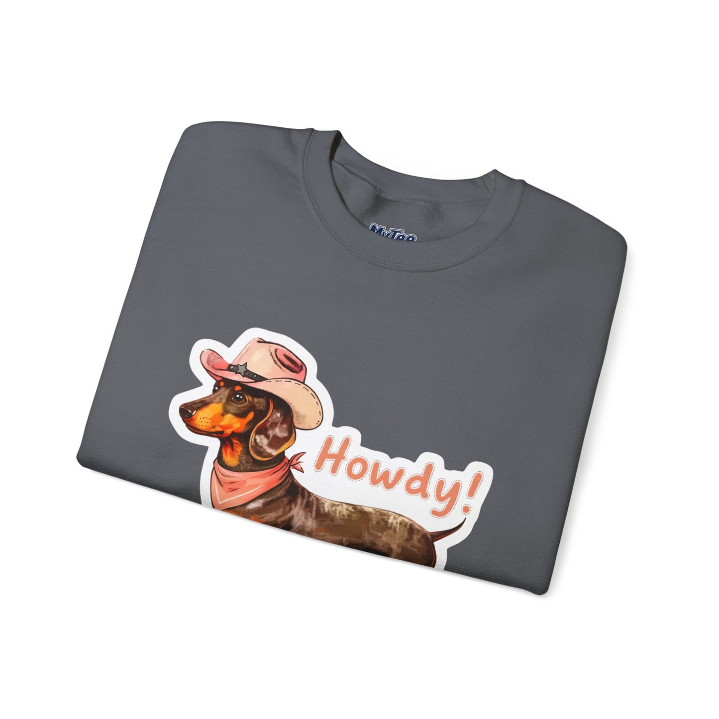 Dachshund Howdy Unisex Sweatshirt – Cozy Western Pup Pullover