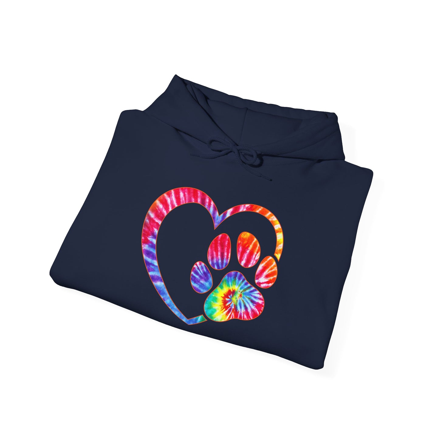 Paw Love Tie-Dye Hoodie – Wear Your Heart In Color