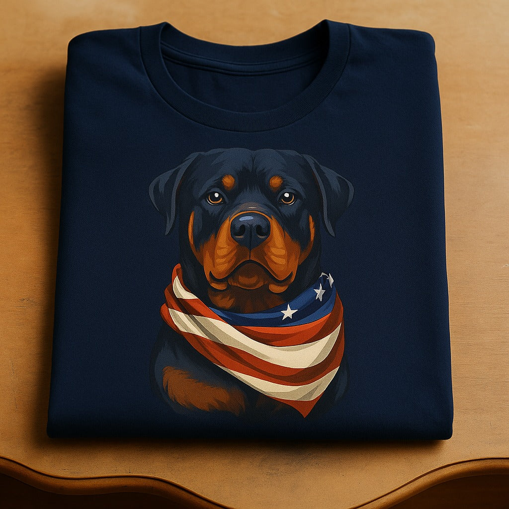 Patriotic Rottweiler Unisex T-Shirt